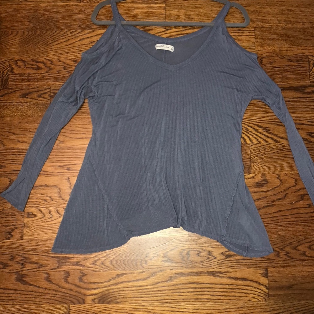Blue/grey cold shoulder top from Abercrombie
